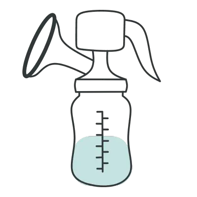 Manual breast pump icon