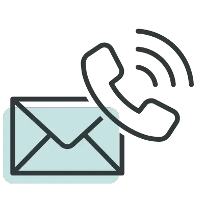 contact email and phone icon